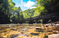 Brücke, Fluss Kupa, Nationalpark Risnjak