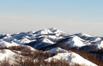 Weiße Winterlandschaft im Naturpark Biokovo