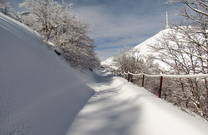 Verschneite Wanderwege, Naturpark Biokovo