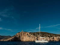 Leuchtturm Struga, Lastovo, Kroatien