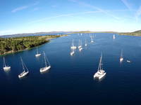 Segel-Regatta, Lastovo, Kroatien
