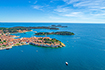 Rovinj mit vorgelagerten Inseln
