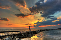 Sonnenuntergang, Mole