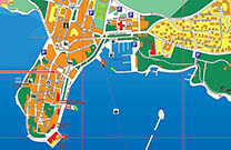 Porec - Parkplätze - Karte