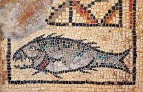 Christus Symbol - Fisch Mosaik