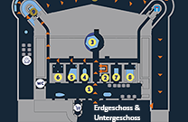 Karte EG & UG, Verudela Festung