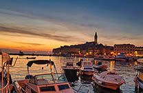 Rovinj, Sonnenuntergang Altstadt