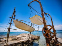 Savudrija - Hängende Boote