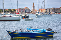 Boot, Hafen Umag