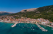 Baska, Hafen & Strand Palada