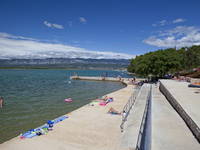 Bucht Soline - Betonierte Liegeflächen in Soline