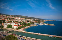 Strand Kastel, Mündung Dubracina