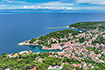 Veli Losinj, Luftaufnahme