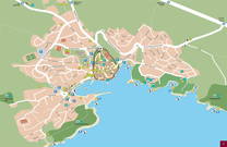 Krk - Karte Stadtplan