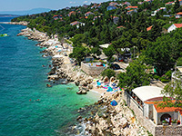 Strand Bribirska obala - Städtische Promenade