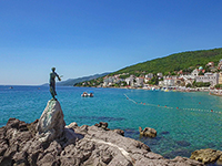 Mädchen mit Möwe, Opatija