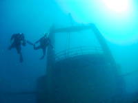 Silo, Tauchen, Schiffswrack Peltastis