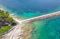 Hundestrandabschnitt Rovenska