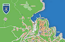 Stadtplan Vrbnik