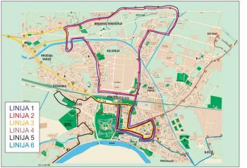 Slavonski Brod - Stadtplan