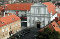 Zagreb - große Kirche im Zentrum