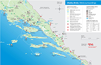 Karte Region Dalmatien 