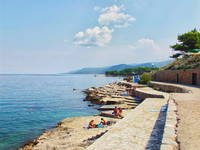 Strand am Hotel Fontana, Jelsa