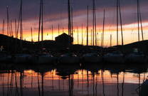 Boote, Abenddämmerung - Marina