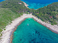 Strand Jerolim (Insel Jerolim)