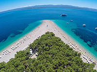 Strand Zlatni Rat - Goldenes Horn von Brac