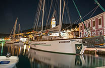 Segelboote in Pucisca