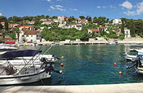 Blick vom Hafen - Splitska