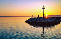 Angler, Sonnenuntergang