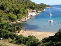 Strand Bucht Stoncica bei Vis