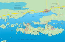 Übersichtskarte Insel Murter