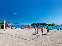 Beachvolleyball - Sandstrand  Jaz, Preko