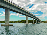Anreise, Brücke Insel Vir