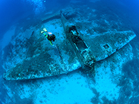 Flugzeugwrack Insel Zirje, Tauchen