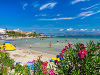 Sandstrand Jaz, Preko