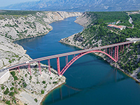 Aussichtspunkte Maslenica Brücke