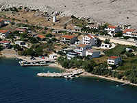 Strand Put Mala, Luftaufnahme