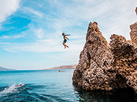 Novalja - Klippenspringen