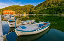 Boote in Novigrad (Dalmatien)