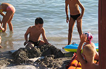 Sandburg, Strand Punta