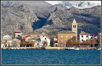 Blick auf Vinjera - bei Posedarje