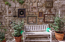 Dekorierte Sitzgelegenheit, Altstadt Sibenik