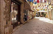 Geschmückte Straße, Altstadt Sibenik