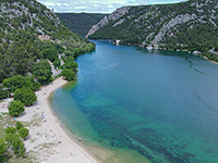 Stadtstrand Skradin