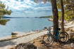 Fahrrad, Strand, Tisno