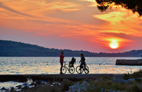 Radtour Vodice, Sonnenuntergang